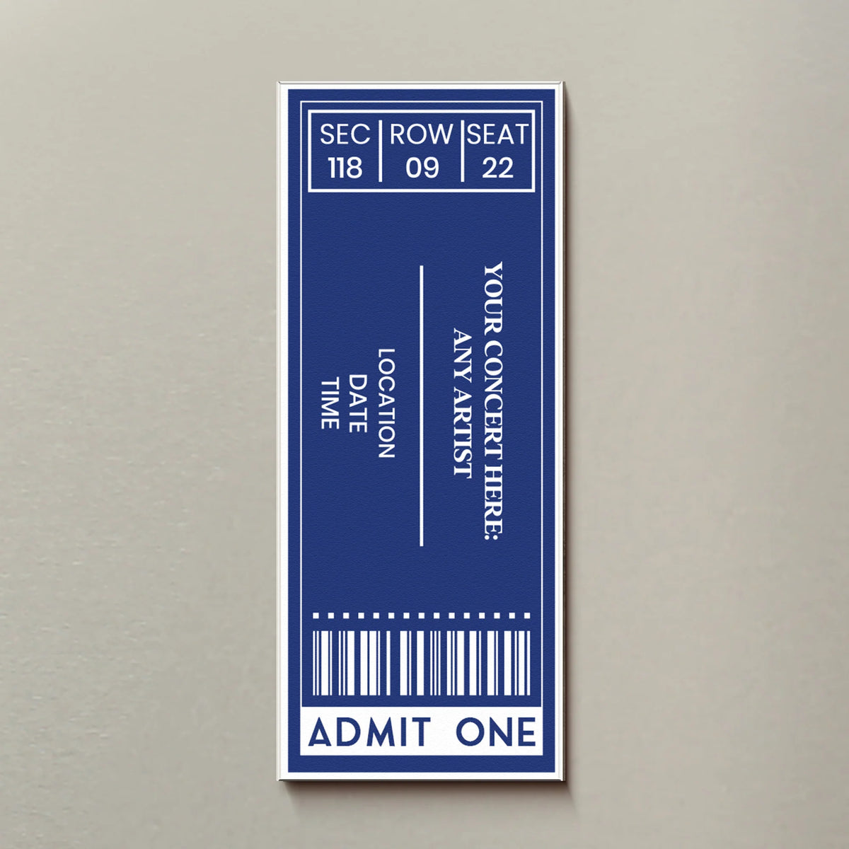 Favorite Concert Ticket Music Lovers Gifts, For Daughters, Friends - Personalized Magnet