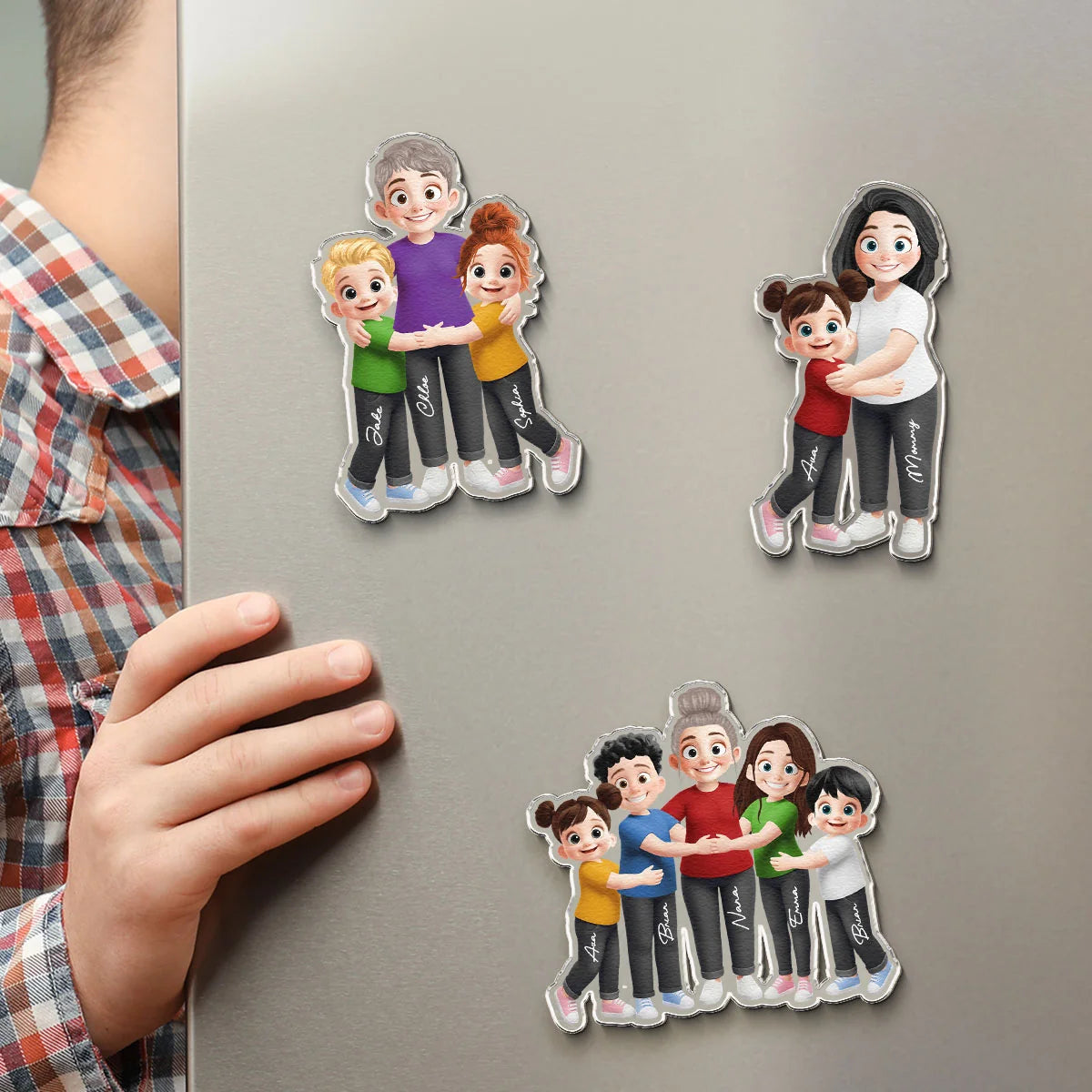 Grandma Hug And Love - Personalized Magnet