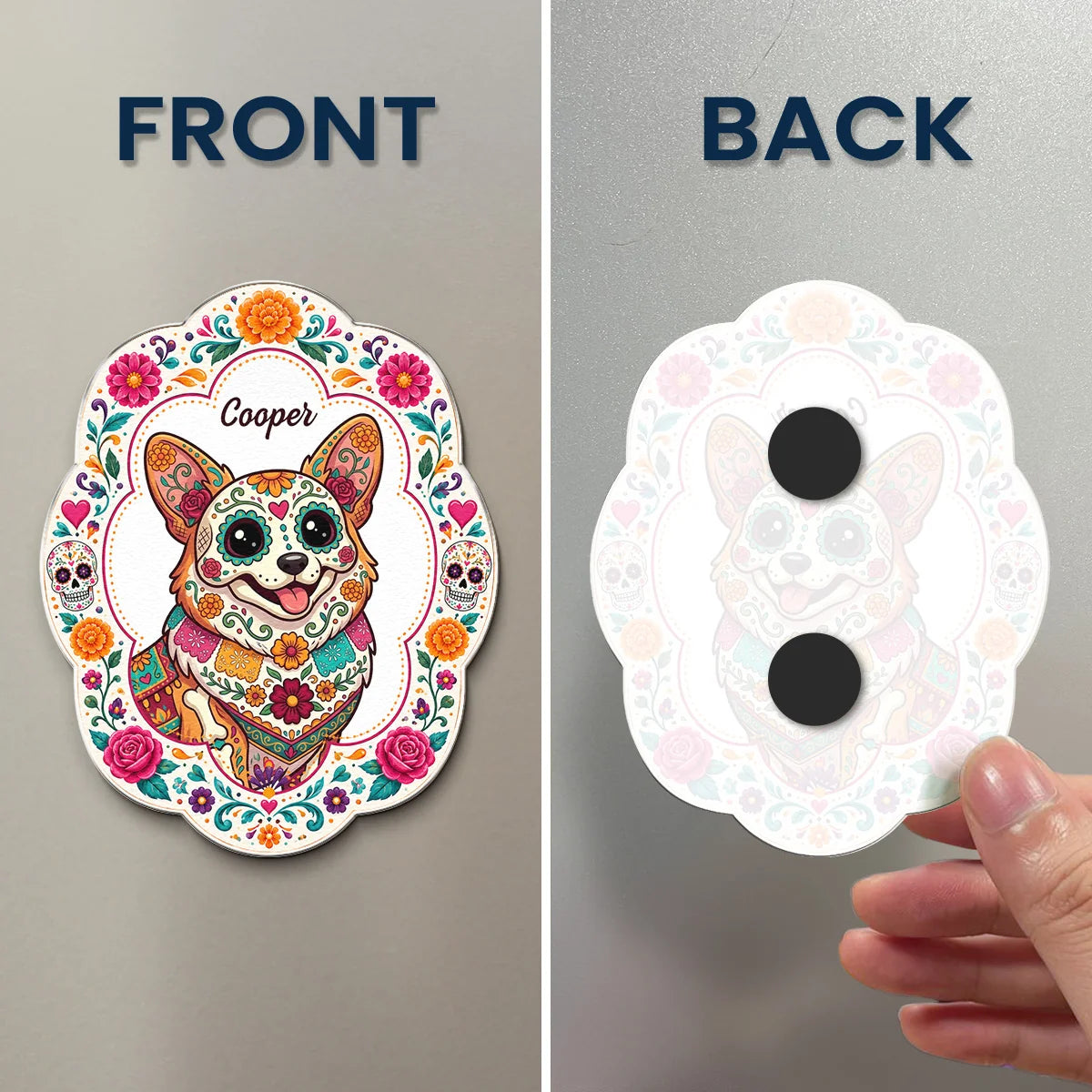 Hispanic Floral Pet Gifts For Pet Owners - Personalized Magnet
